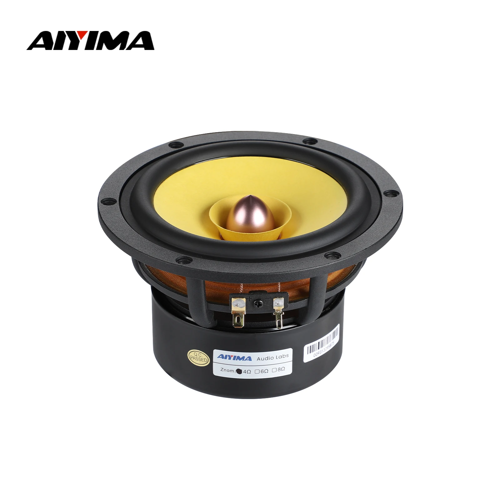 AIYIMA 1 Stücke 5,25 Zoll Full Range Sound Lautsprecher 4 8 Ohm 50 Watt Aluminium Kegel Kugel Lautsprecher Bücherregal Hifi Heimkino Lautsprecher