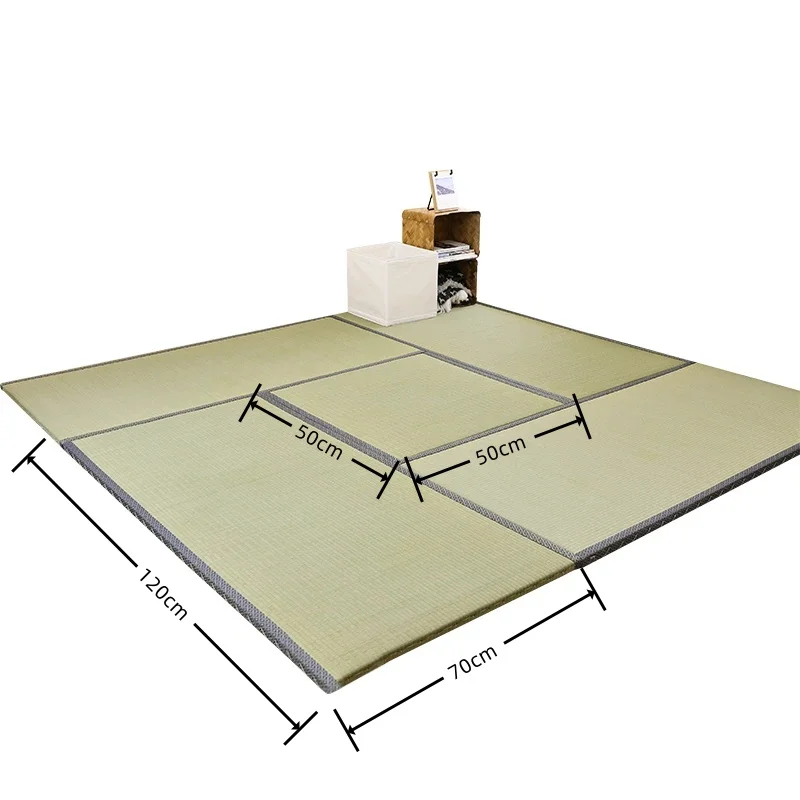 Maßgefertigte Dicke 2,5cm/3,0cm/4,0cm Japanische Traditionelle Igusa Tatami-Matte Gewebte Strohmatten Schlafmatte Bodenbelag Judo-Matratze