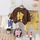 Kleinkind Kinder Kleidung passt Frühling Baby Mädchen Jungen Sport kleidung Cartoon Bären Kinder