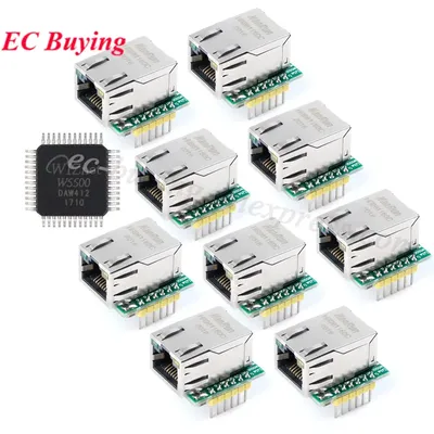 10 Stück/1 Stück USR-ES1 W5500 SPI zu LAN Ethernet Netzwerkmodul TCP IP 51 STM32 Schnittstelle 3,3 V Image
