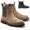 Große Größe 39–48 handgefertigte Herren-Chelsea-Stiefel, Retro-Lederstiefel, bequeme Schuhe für den