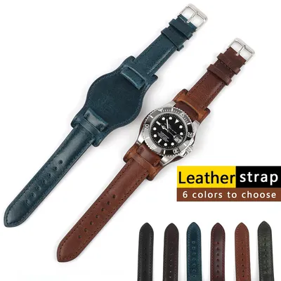 Weiches Uhrenarmband mit Matte, 18 mm, 19 mm, 20 mm, 21 mm, 22 mm, wasserdicht, Schwarz, Braun, Image