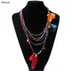Böhmischen Halskette Multi-Farbe Quaste halskette frauen collares ethnische collier schmuck Kette