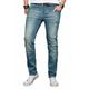 Slim-fit-Jeans ALESSANDRO SALVARINI "ASLuca" Gr. W30 L34, Länge 34, blau (as043) Herren Jeans Slim Fit