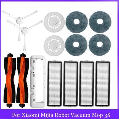 Für xiaomi mijia roboter vakuum mopp 3s b108cn staubsauger teile hauptseiten bürste hepa filter mop Image