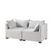 INK+IVY Molly Modular Sectional Sofa- Silver Grey