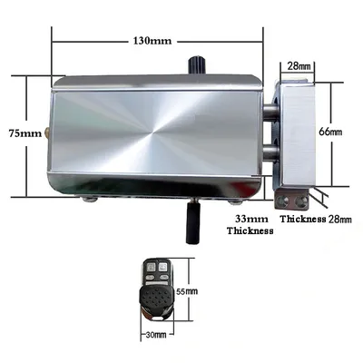 Fernbedienung Batterie Enthalten Drahtlose Fernbedienung Sperre Elektrische Motor Lock Keyless Entry Smart Türschloss