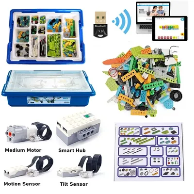 NEU Technische Teile WeDo Core Set STEAM Education Robotics Construction Kompatibel mit 45300 WeDo Image