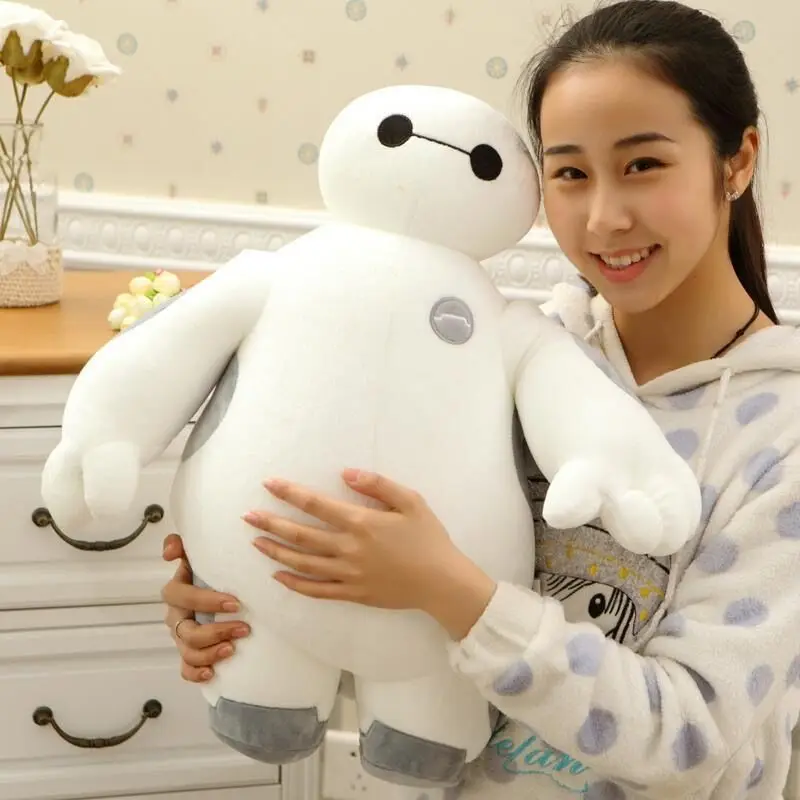 Disney nette Große Hero Baymax Plüsch Puppe Baymax Füllte Weiche Puppen Roboter Plüsch Movie Big Weiß Baby Schlafen begleiter