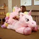 Neuankömmling große Einhorn Plüschtiere niedlichen rosa Regenbogen Pferd weiche Puppe Stofftier