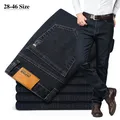 Plus Size 42 44 46 Herrenmode Casual Jeans Classic Business Straight Elastizität Jeans hose Frühling