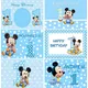 Disney Cartoon Fotografie Hintergrund Blau Mickey Maus Jungen Geburtstag Party Dekoration Banner