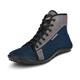 Barfußschuh LEGUANO "JASPAR" Gr. 47, blau (blau, grau) Damen Schuhe Stiefeletten