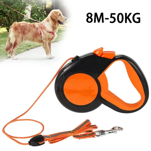 8m 50kg Hunde leine versenkbares Roulette-Halsband für kleine große Hunde zubehör verstellbares