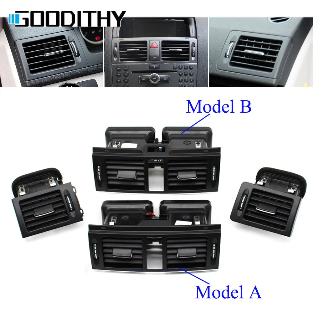 LHD RHD W204 Dash Center AC Air Vent Outlet Grille Montage Links Rechts AC Vent Für Mercedes Benz C Klasse C180 C200 220 230 260 Image