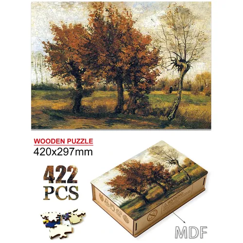 Holz Van Gogh Puzzles Schöne Landschaft Malerei Puzzles Für Erwachsene Kinder Beliebte Familie Spiel