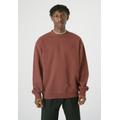 Sweatshirt CLEPTOMANICX "Embro Gull Mono" Gr. S, rot (tawny port) Herren Sweatshirts