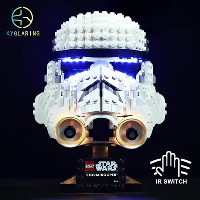 Kyglaring Led Beleuchtung Set DIY Spielzeug für Stormtrooper Helm 75276 Blöcke Gebäude Image
