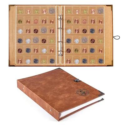 Münz sammel halter Buch album für Sammler Münzsammlung Veranstalter Aufbewahrung sbox Fall Image