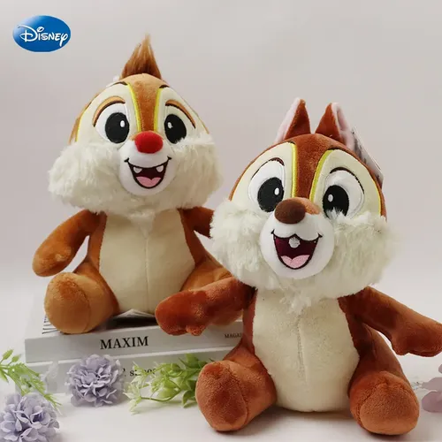 22cm Kawaii Chip & Dale Set Disney Plüsch Spielzeug Simba Die König Lion Anime Film Chipmunk Puppe