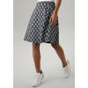 Jerseyrock ANISTON SELECTED, Damen, Gr. 46, grau (dunkelblau, grau), Jersey, Sweatware, Obermaterial: 60% Polyester, 30% Viskose, 10% Elasthan, gepunktet, gestreift, elegant, figurumspielend kniefrei, Röcke, mit gestreiften Punkten