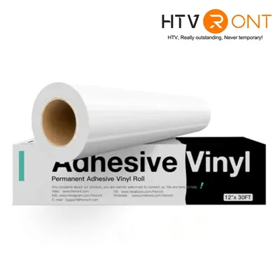 HTVRONT 12"X30ft/30x900cm Multi Farben Permanent Klebstoff Vinyl Rolle für Cricut Craft Cutter DIY Tasse Glas Fall Dekor Aufkleber Image