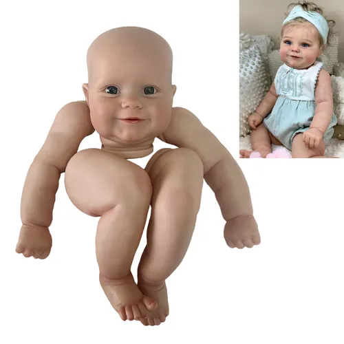24 zoll Maddie Reborn Puppe Kits Gemalt Bereit DIY Bebe Reborn Puppe Kits Unfinished Decke Puppe