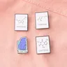 Vereinfachte chemische Gleichung Muster Namensschilder runde Insignien Broschen Rucksäcke Kleidung