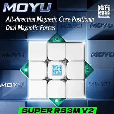 MoYu RS3M V2 Maglev Ball Core Magnetischer Magic Speed Cube Professionelles Zappelspielzeug RS3 M V2 Image