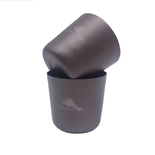 TOAKS 30ml Ultraleicht Mini Tee Tasse Outdoor Camping Titan Wein Glas Titan Wasser Tasse 2 stücke/4