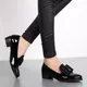 Mode Spitz Frauen Wohnungen Schuhe Bogen Frauen Schuhe Patent Leder Casual Einzigen Sommer Ballerina