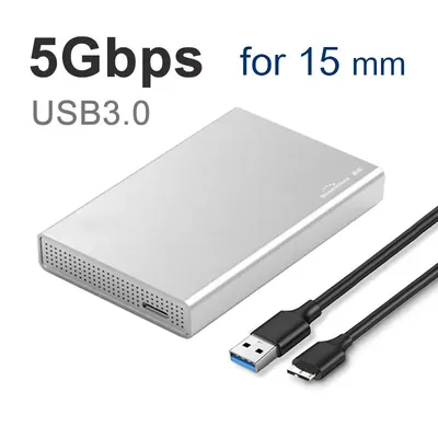 Aluminium 2 5 Zoll HDD Typ C 3 1 Festplatte Caddy für SSD-Gehäuse HDD externe Gehäuse USB 3 0 Sata