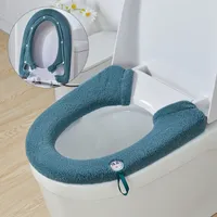Universal Bad Toiletten sitz Knopf Toiletten kissen verdickt wasch bar weich wärmer Matte Toiletten