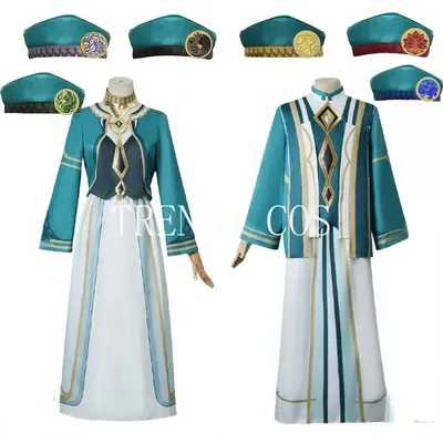 Sumeru akademiya cosplay kostüm mit hut sechs darshans kostüm akademiya outfits Image