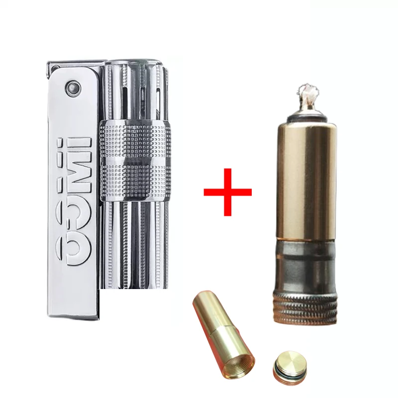 IMCO Marke Edelstahl Vintage Classic Schwarz Benzin Feuerzeug Neuheit Triplex Feuerzeuge Herren Zigarettenanzünder 6700