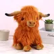 Simulation Highland Kuh Plüsch Tier Puppe Weiche Angefüllte Highland Kuh Plüsch Spielzeug Kawaii