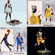 Neue original mafex basketballs tar mj michael jordan bulls echte kleidung nr. 23 action figuren