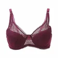 Frauen Sexy Under Padded Up Stickerei Spitze Bh 80D 85D 90D 95D Büstenhalter Push-Up Bhs Große Größe