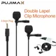 Pujimax dedizierte Dual Head Mini Laval ier Revers 3 5mm Mikrofon 1 5 m/3m Kabel Headset Mikrofon