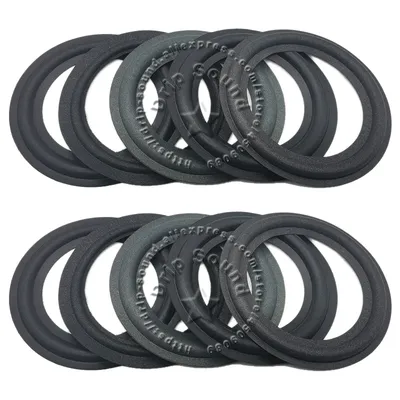 2x 4,5" Zoll Lautsprecher Schaumstoff gefalteter Randring Lautsprecher Woofer Reparatur Image
