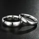 Neue Einfache Glatte Titan Stahl Paar Ring 4MM Klassische Damen herren Hochzeit Engagement Schmuck