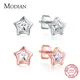 Modian Top Qualität 925 Sterling Silber Freier Funkelnde Zirkonia Sterne Stud Ohrringe Für Frauen
