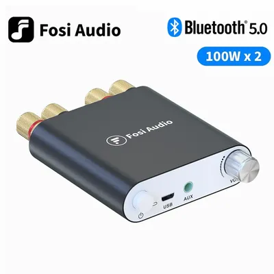 Fosi Audio ZK 100 2D 100W x2 Bluetooth Power Verstärker Mini Wireless Stereo Empfänger 2 Kanal HiFi Image