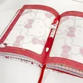 Hallo Kitty Sanrio Notizblock Cartoon super niedlichen Tagebuch Harts chale Farbe Seite lernen