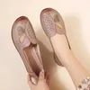 Schmetterlings-Hohlmokassins für Mutter und Damen, Designer-Ballerinas, günstige Damen-Loafer, Retro-Damen-Slipper, elegante Schuhe, große Größe 42