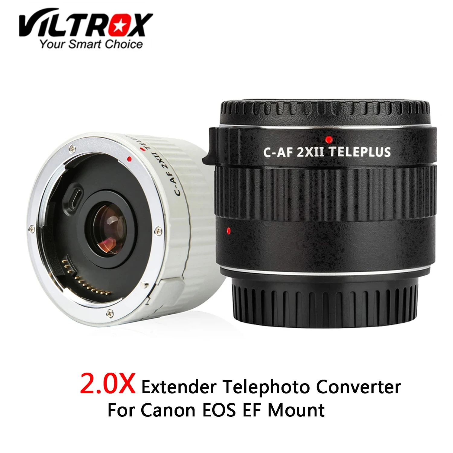 Viltrox C-AF 2X II 2,0 X Extender Tele Konverter TELEPLUS Teleplus Auto fokus Telekonverter Für Canon EOS EF Objektiv 7DII 5D IV Image