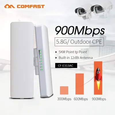 Comfast 900Mbps Outdoor CPE 3-5KM Long Range Wireless Bridge 5,8G Signal Booster Verstärker WIFI Router Extender CF-E313AC