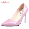 Aphixta Schuhe Frau 7cm Oder 10cm Hohe Ferse Pumpt Rote Dünne Fersen Frauen Schuhe Hochzeit Partei Freizeit Nude super Große Szie 48
