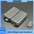 Alnico 2 humbucker gitarre pickup 4 spulen kabel 7 5 k/8 6 k/15k spule spaltung mit messing