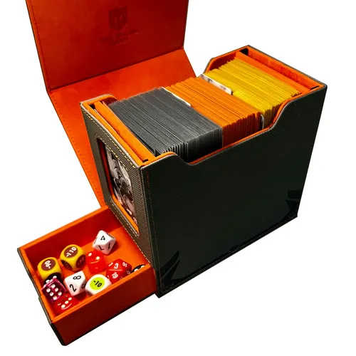 160 pu Karten etui Karten box Magic TCG Mid Large Deck Case einfarbige Aufbewahrung sbox Top